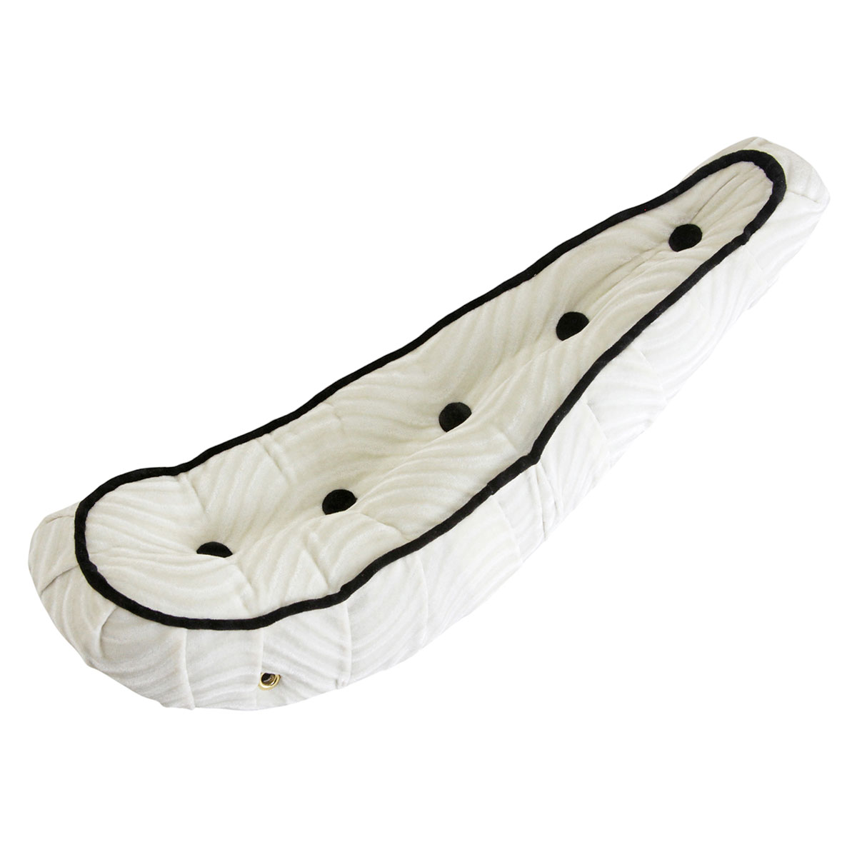 20 Polo Saddle W/Button White.